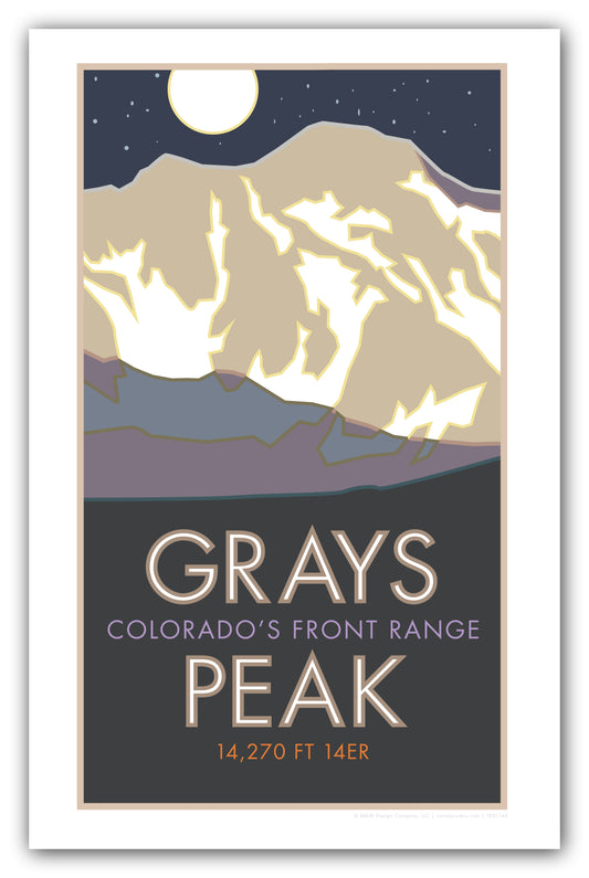 Grays Peak, Colorado - Colorado 14er - Poster