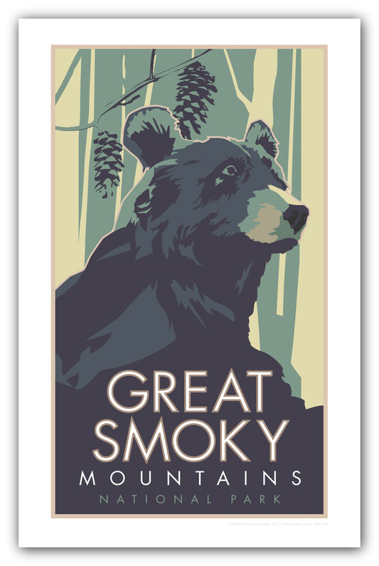 Great Smoky Mountains (Bear) - Poster