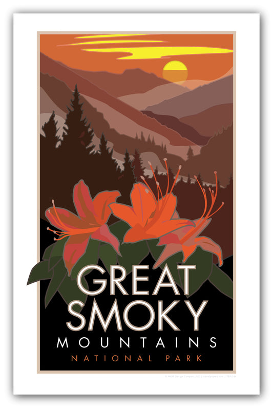 Great Smoky Mountains (Flowers) - Poster