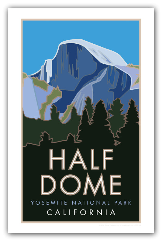 Half Dome, Yosemite National Park, California - Poster