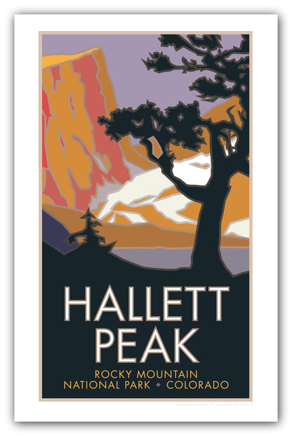 Hallet Peak, Rocky Mountain National Park, Colorado - Poster