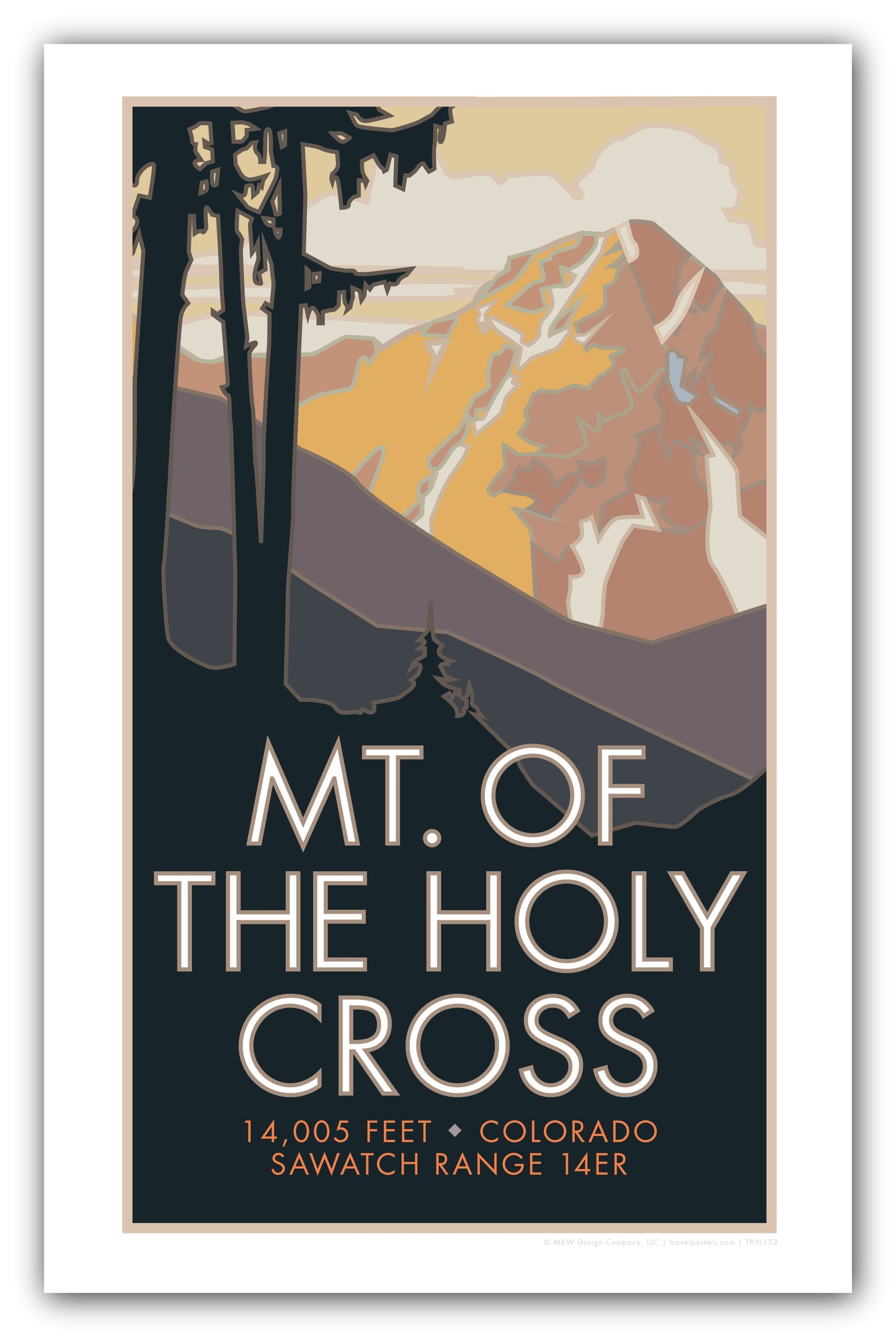 Mt. of the Holy Cross, Colorado - Colorado 14er - Poster
