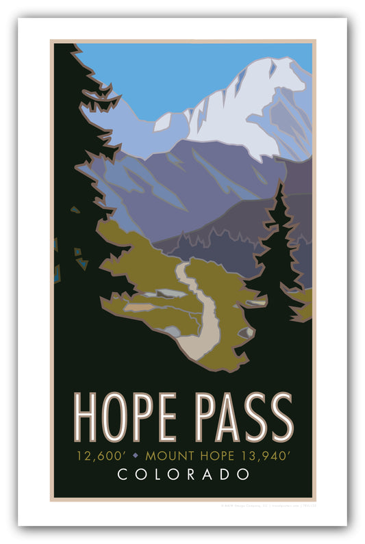 Hope Pass, Colorado - Poster