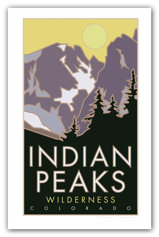 Indian Peaks Wilderness, Colorado - Poster