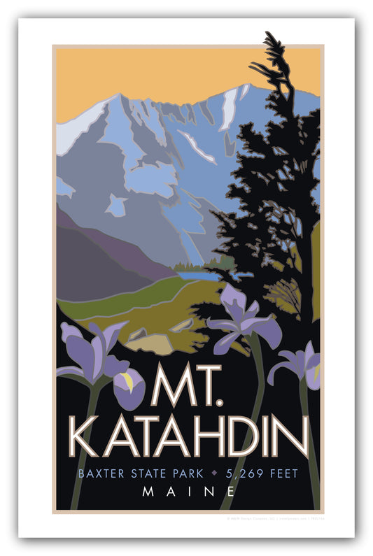 Mount Katahdin, Maine - Poster