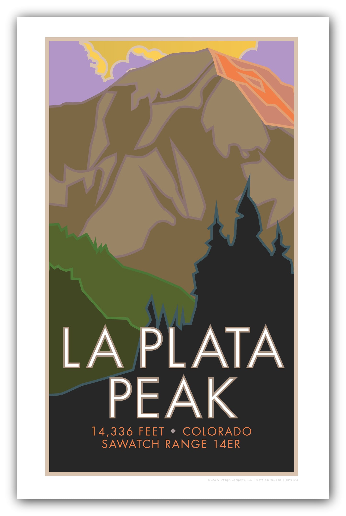LaPlata Peak, Colorado - Colorado 14er - Poster