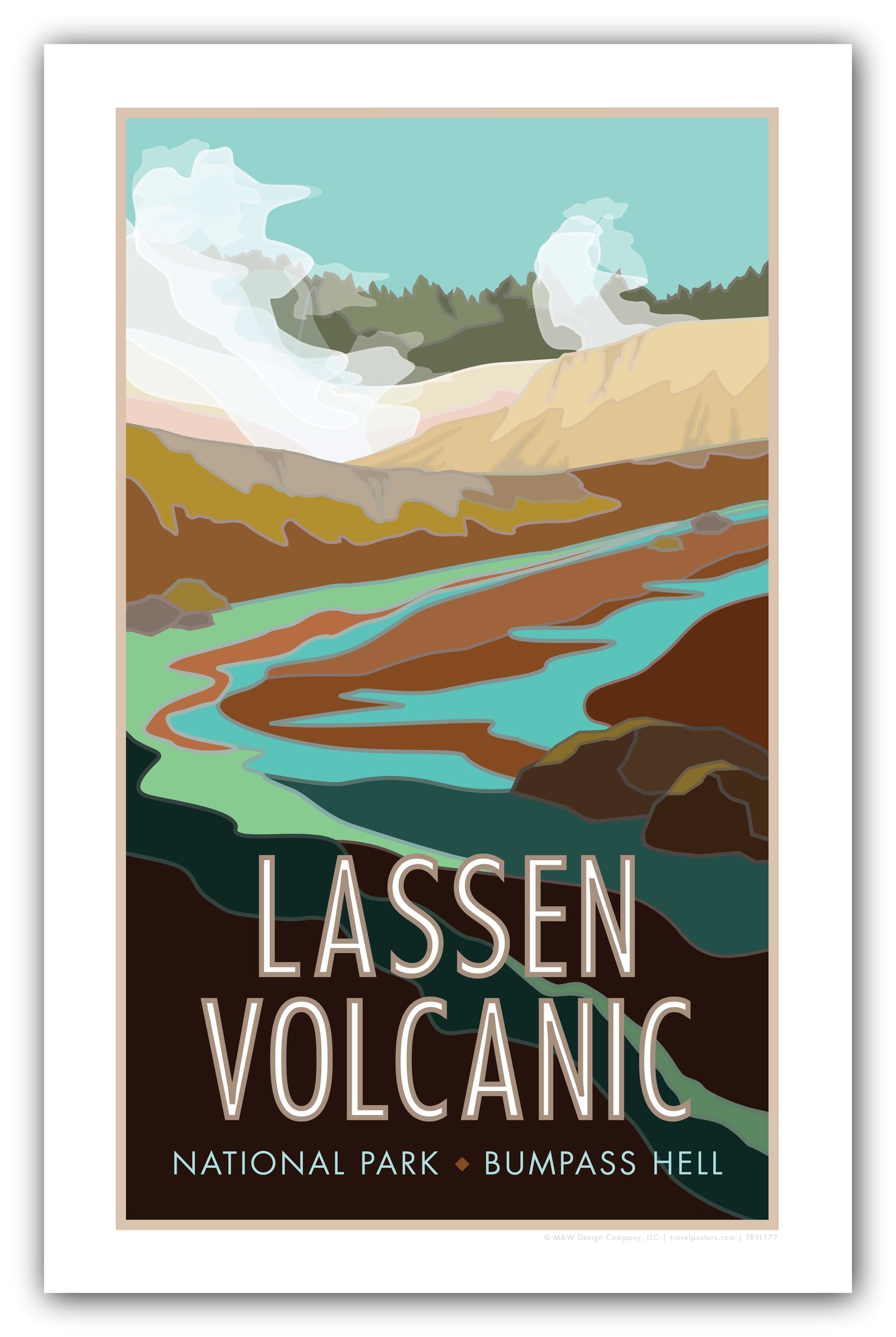 Lassen Volcanic National Park - Bumpass Hell - Poster