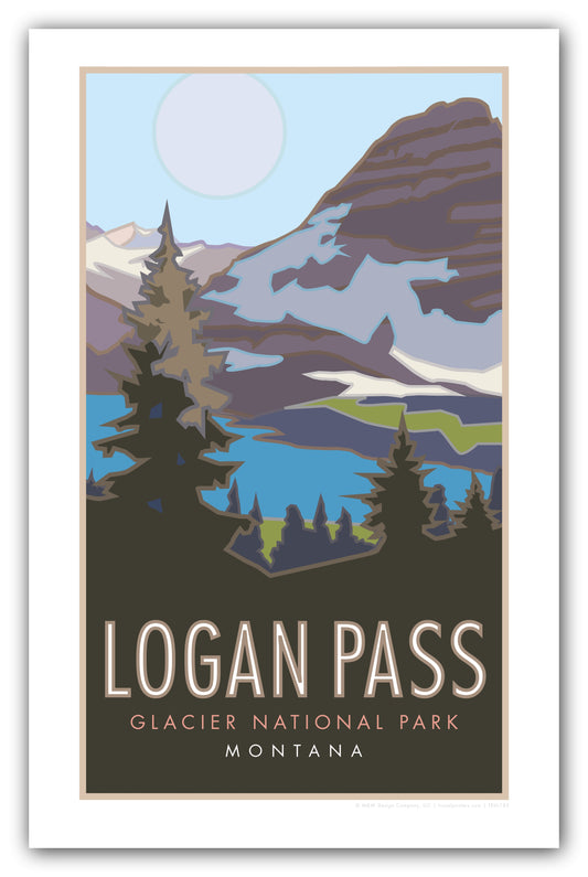 Logan Pass (Glacier National Park) Montana - Poster
