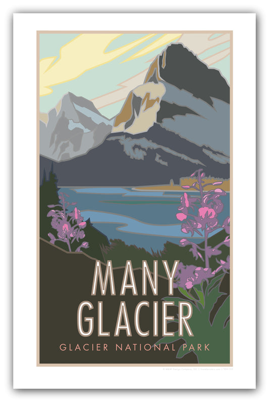 Many Glacier (Glacier National Park) Montana - Poster