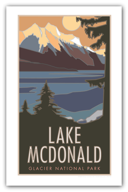 Lake McDonald (Glacier National Park) Montana - Poster