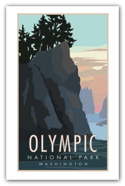 Olympic National Park, Washington (Sea Stacks) - Poster