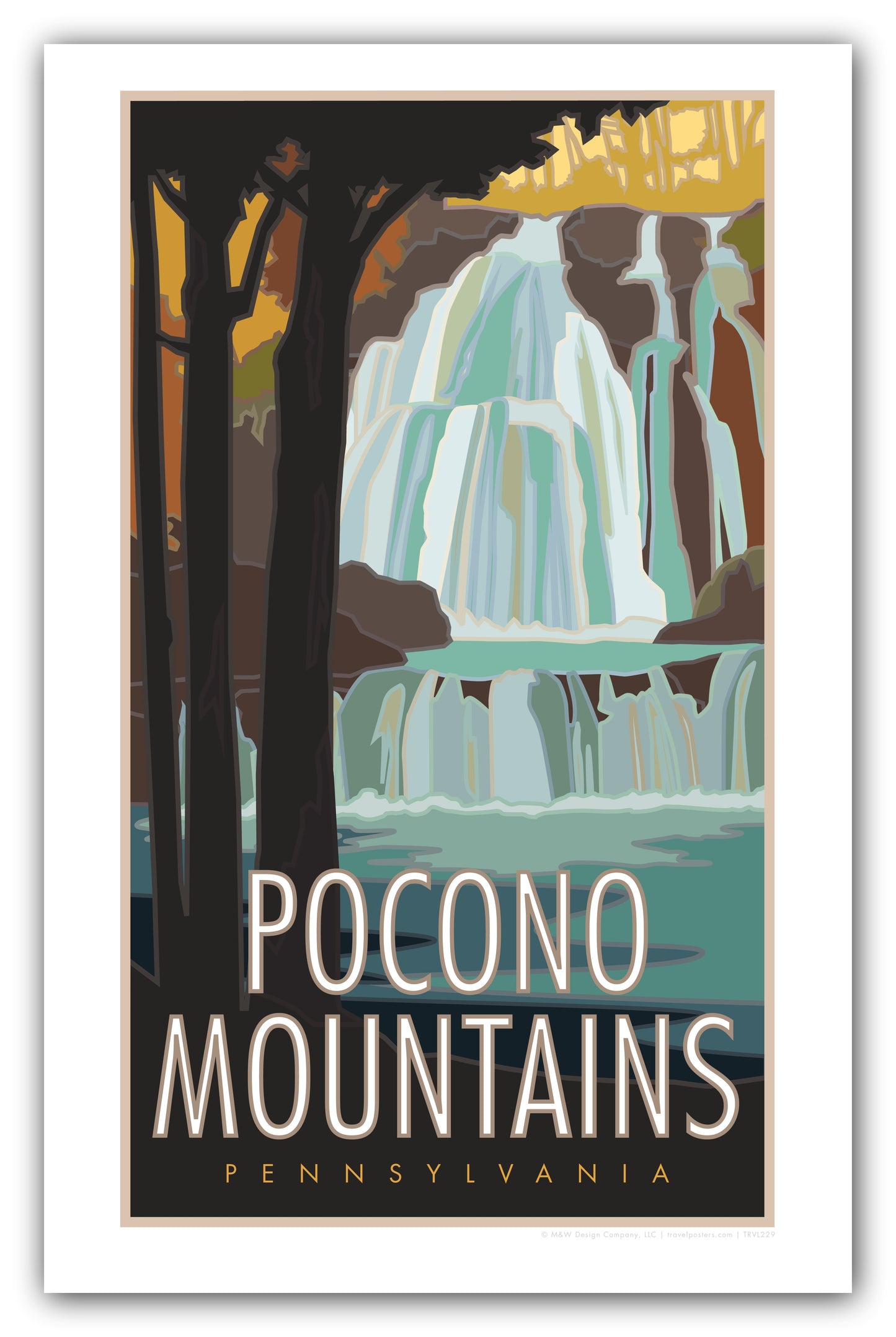 Pocono Mountains, Pennsylvania - Poster