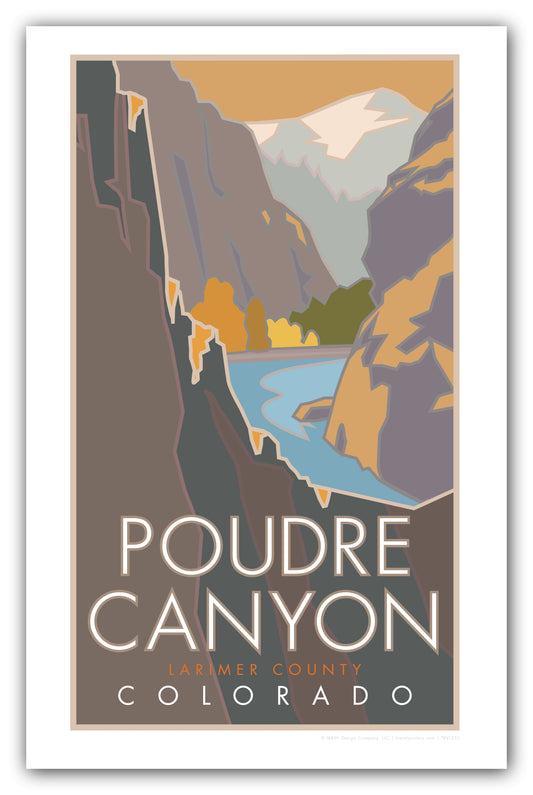 Poudre Canyon, Colorado - Poster