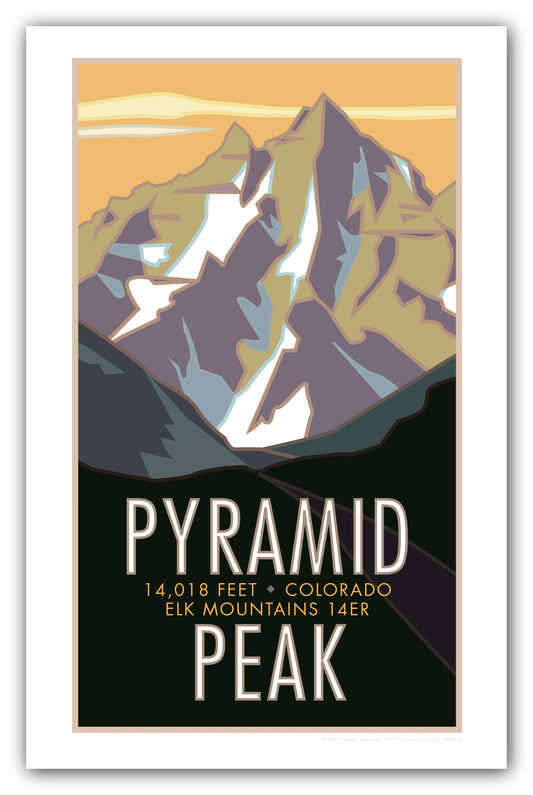 Pyramid Peak, Colorado - Colorado 14er - Poster