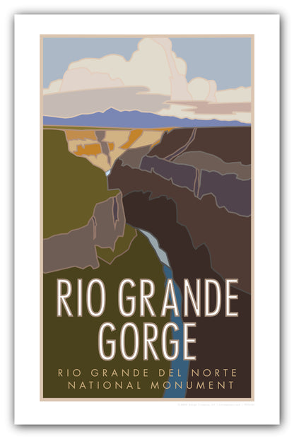 Rio Grande Gorge, New Mexico - Poster