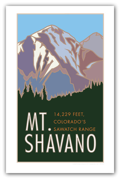 Mt. Shavano, Colorado - Colorado 14er - Poster