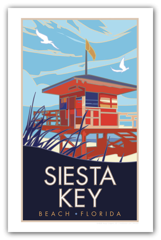 Siesta Key, Florida - Poster