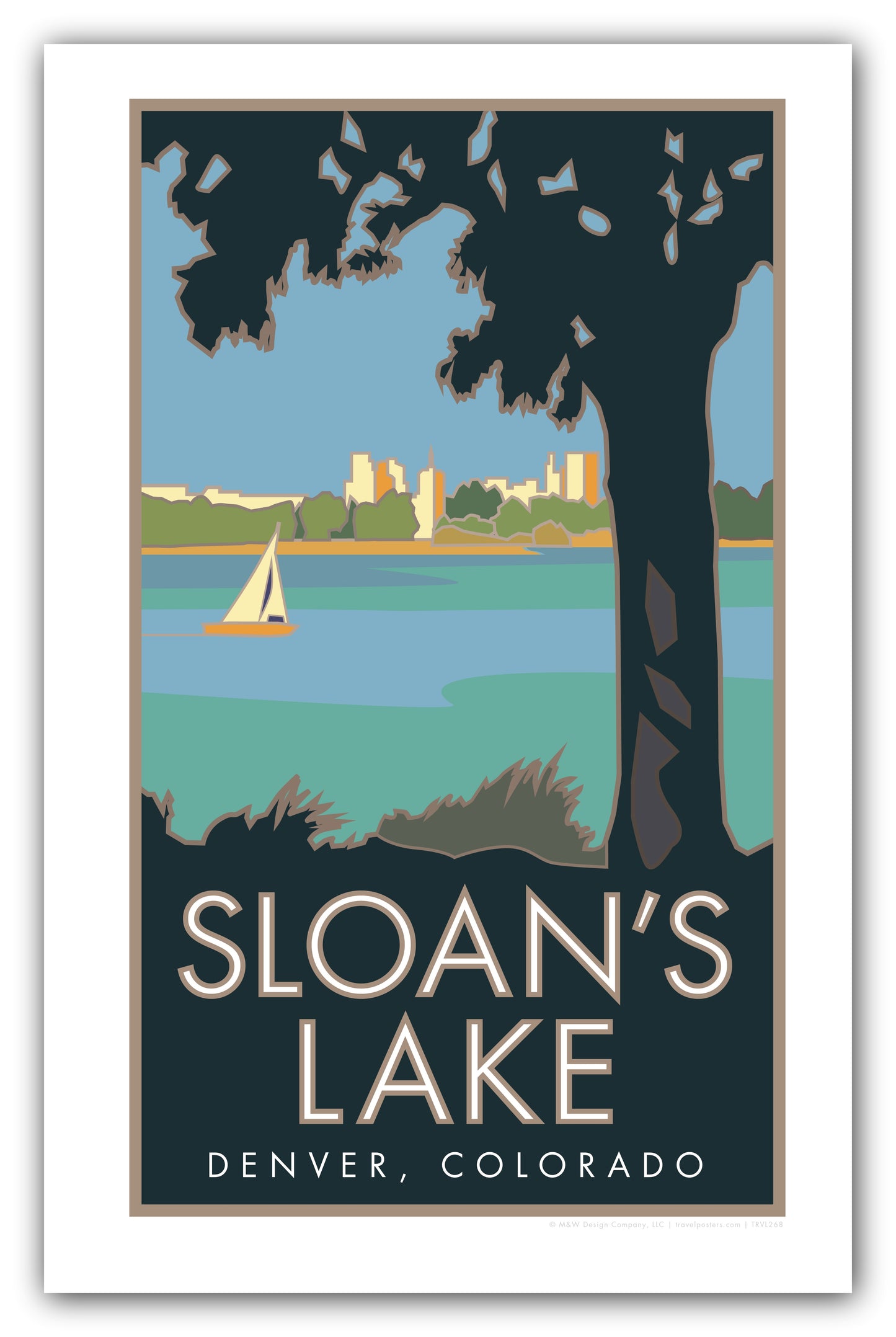 Sloan's Lake, Colorado - Poster