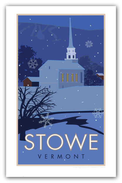Stowe, Vermont - Village - Poster