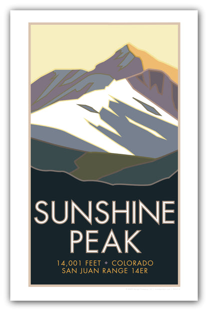 Sunshine Peak, Colorado - Colorado 14er - Poster