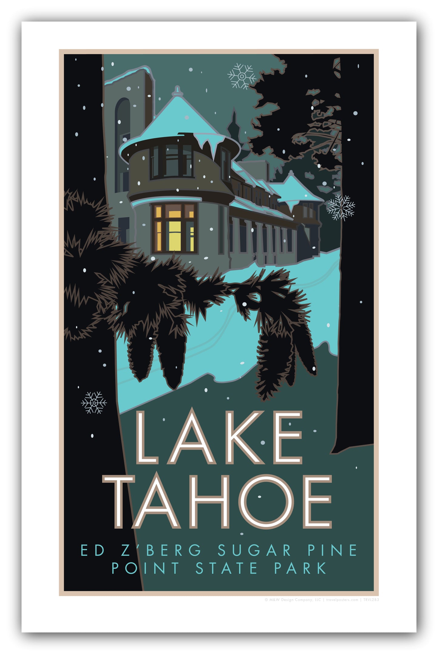 Lake Tahoe, Sugar Pine Point State Park- Poster