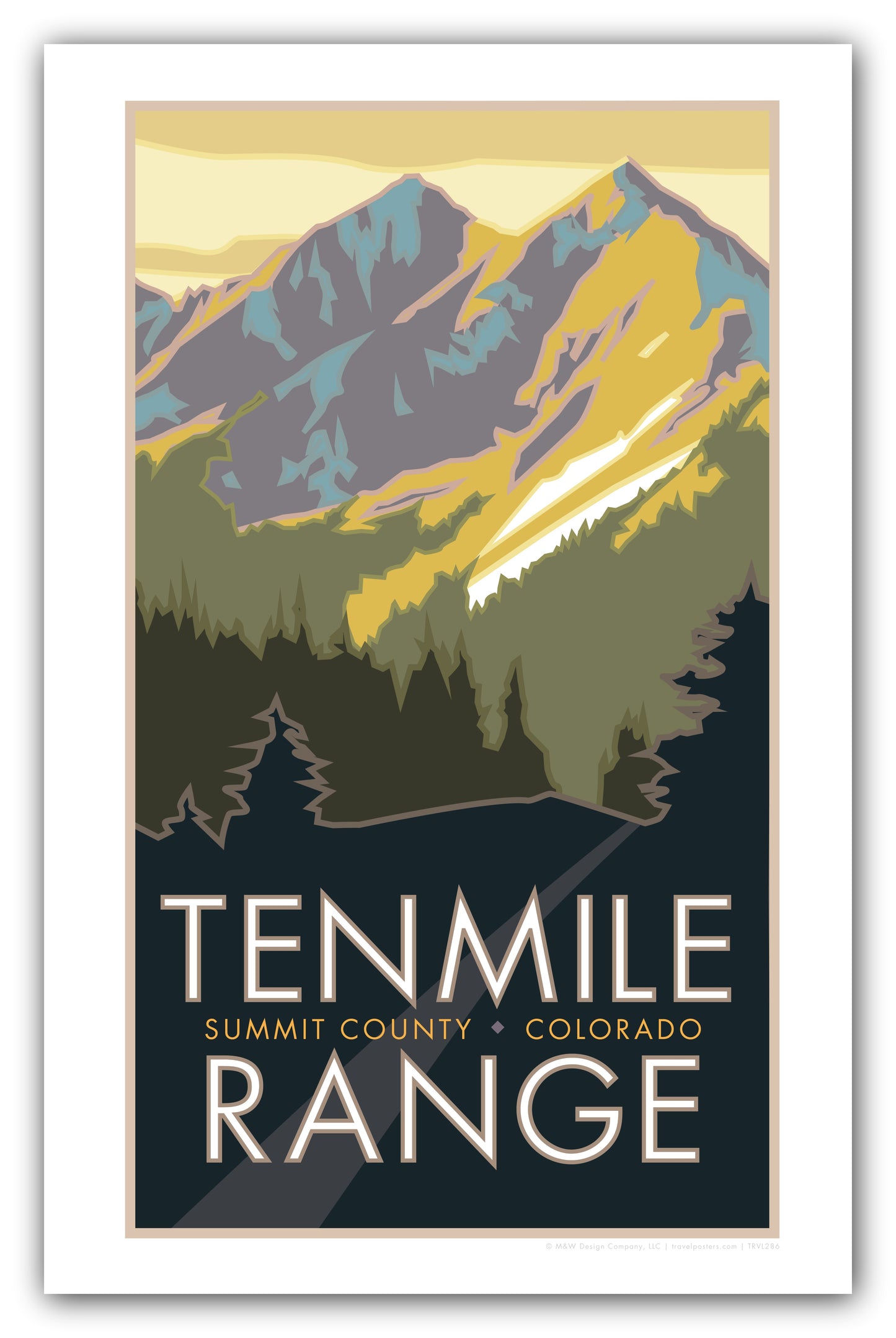 Ten Mile Range, Colorado - Poster