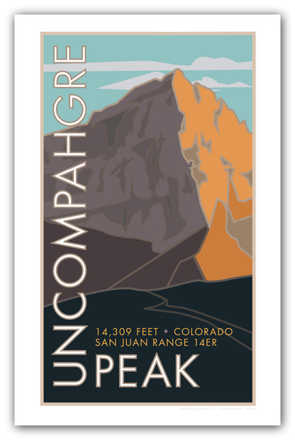 Uncompaghre Peak, Colorado - Colorado 14er - Poster
