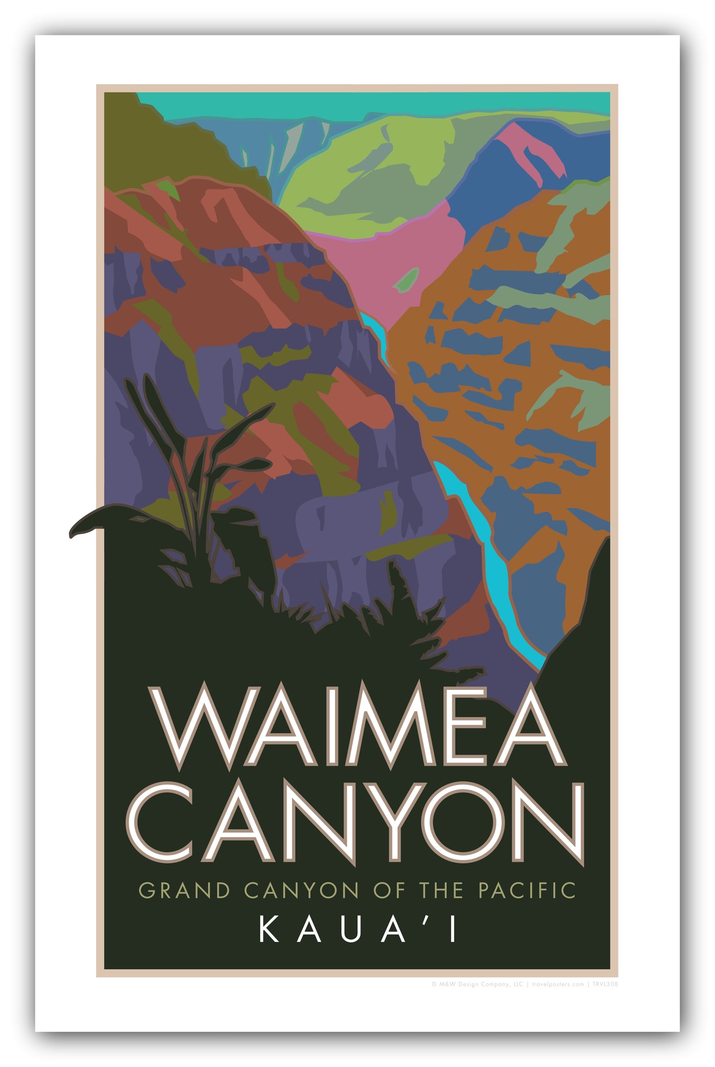 Waimea Canyon State Park, Hawaii - Poster