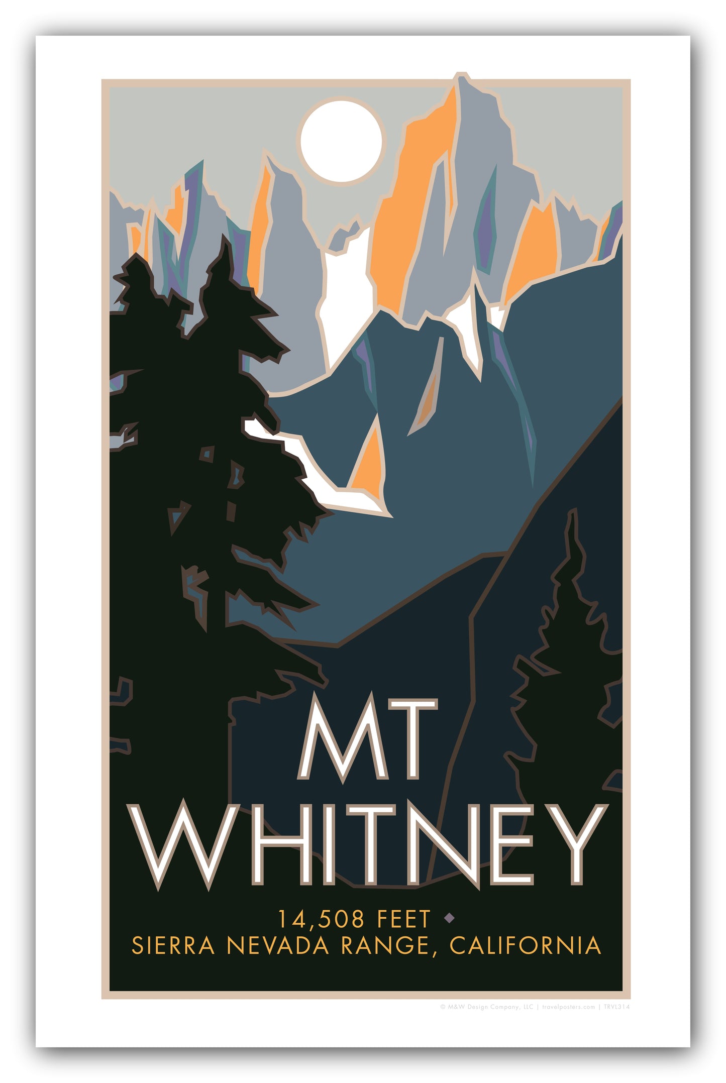 Mt. Whitney, California - Poster