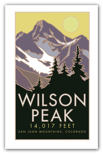 Wilson Peak, Colorado - Colorado 14er - Poster