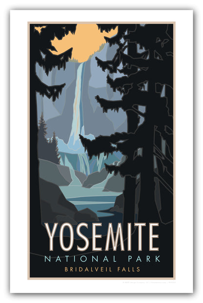 Yosemite National Park (Bridalveil Falls) - Poster