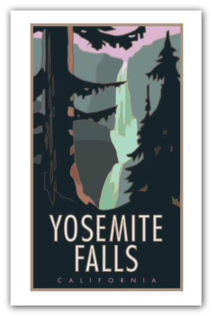 Yosemite Falls, Yosemite National Park - Poster