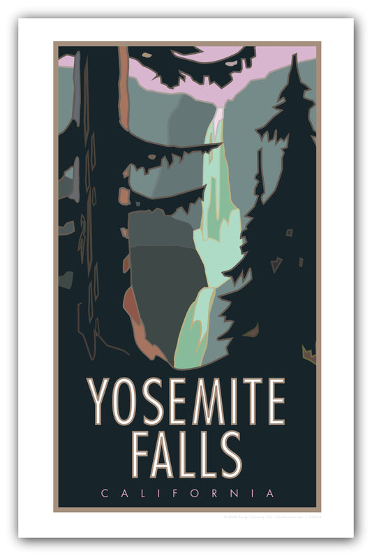 Yosemite Falls, Yosemite National Park - Poster