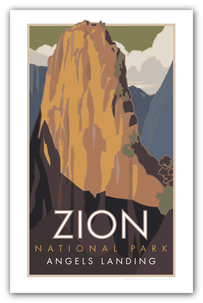 Zion National Park (Angels Landing), Utah Poster