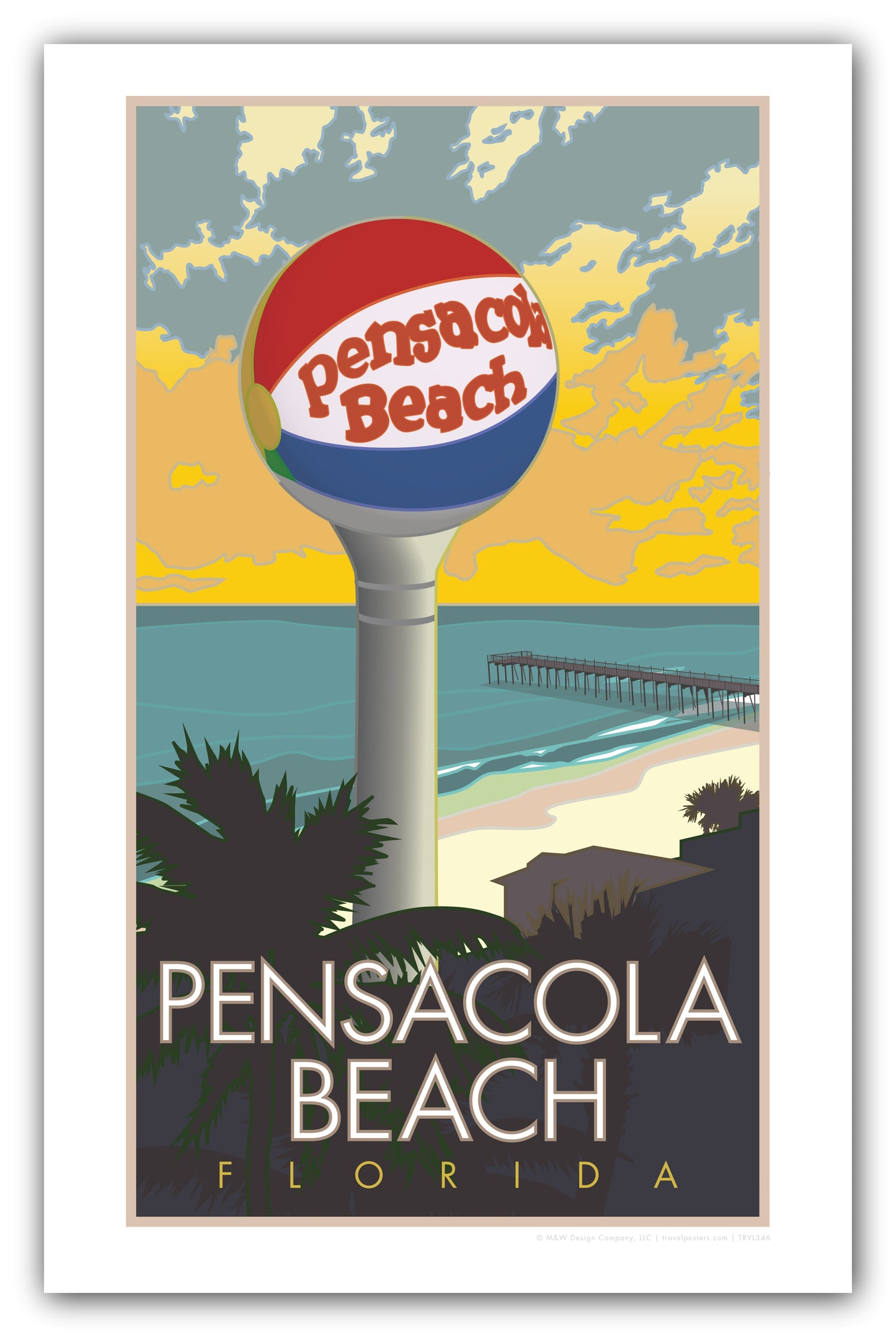 Pensacola Beach Tower - Poster