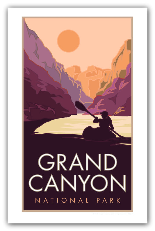 Grand Canyon Kayak - Poster