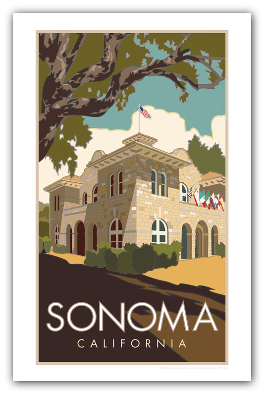 Sonoma Court House - Poster