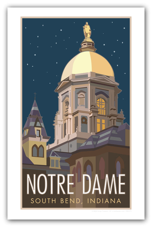 Notre Dame Golden Dome - Poster