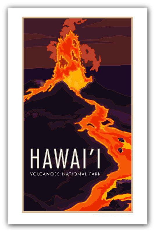 Hawaii Volcano - Poster