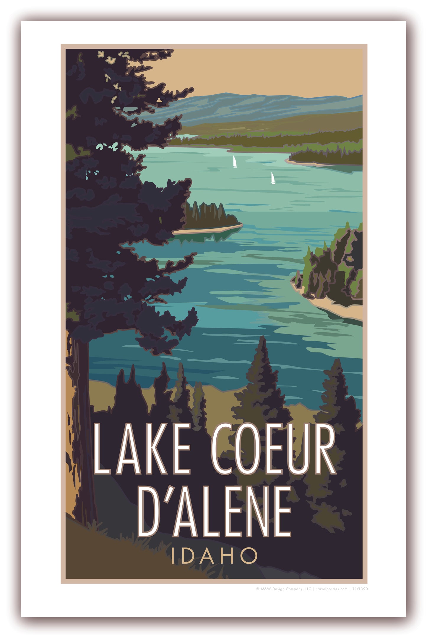 Lake Coeurd'alane - Poster