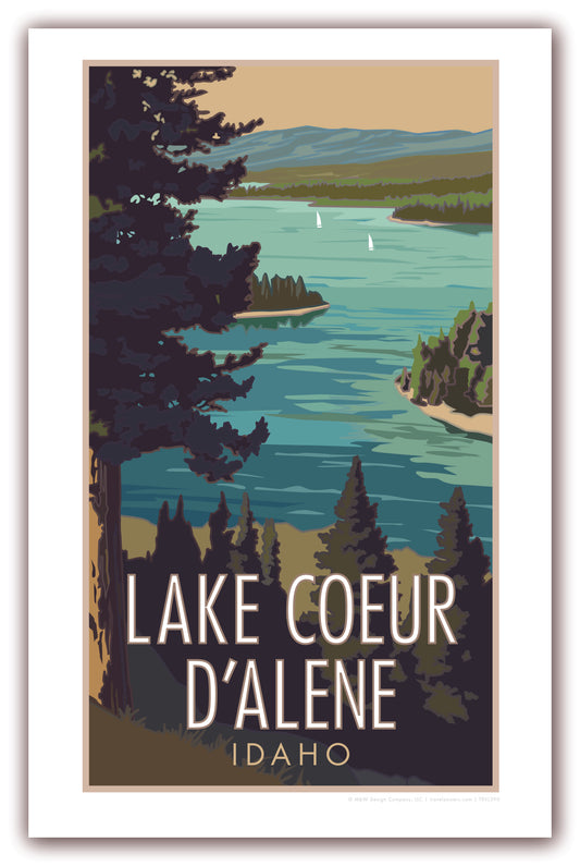 Lake Coeurd'alane - Poster
