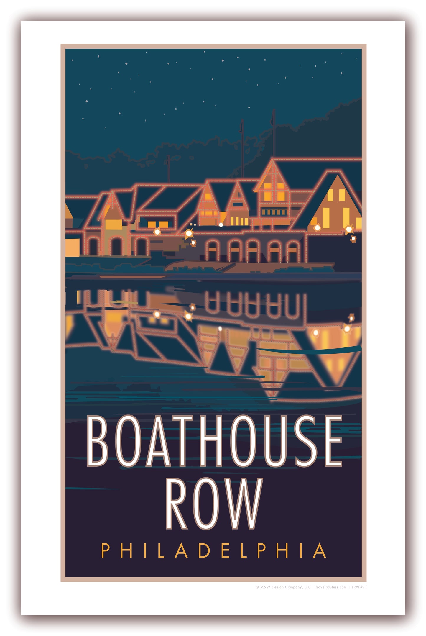 Boat House Row- Poster
