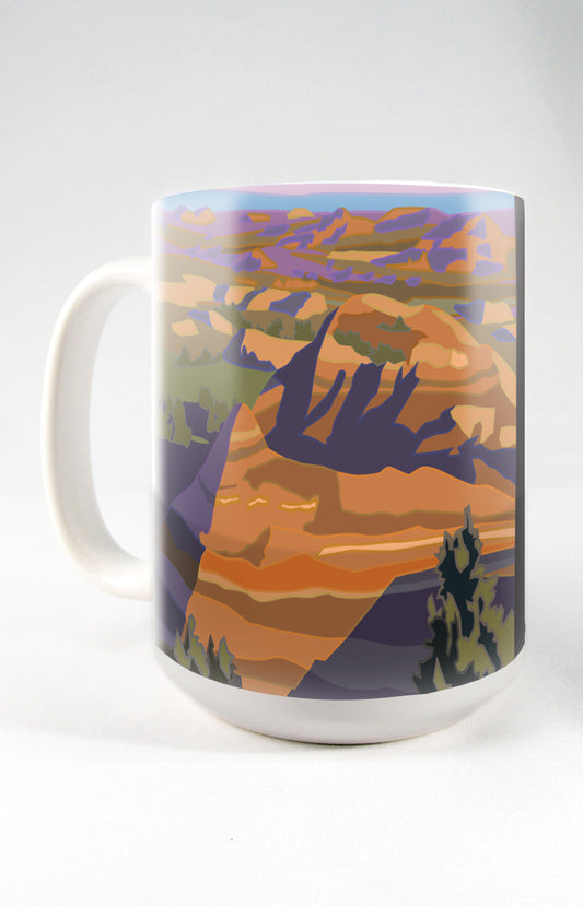 Theodore Roosevelt National Park (Painted Canyon) - 15oz. Ceramic Mug