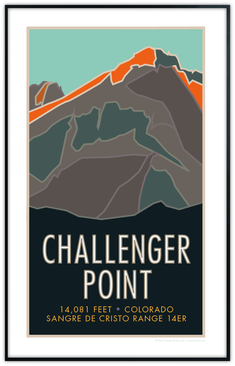 Challenger Point, Colorado - Colorado 14er - Poster - Travel Posters