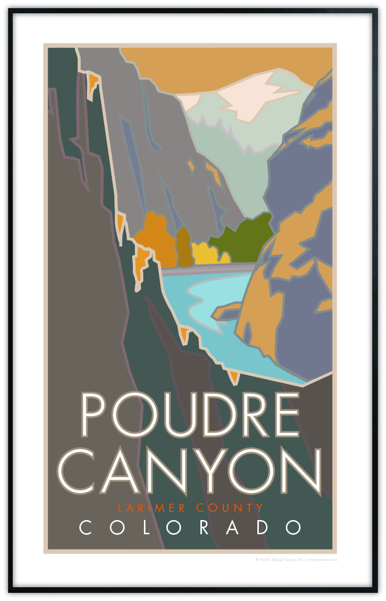 Poudre Canyon, Colorado - Poster - Travel Posters