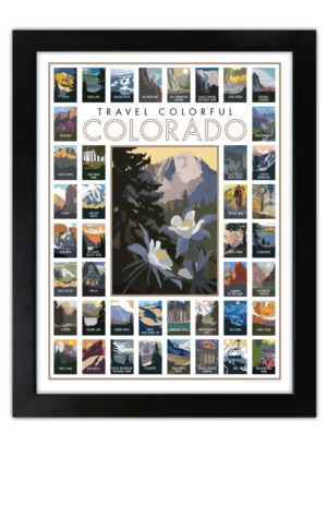 mountain travel poster